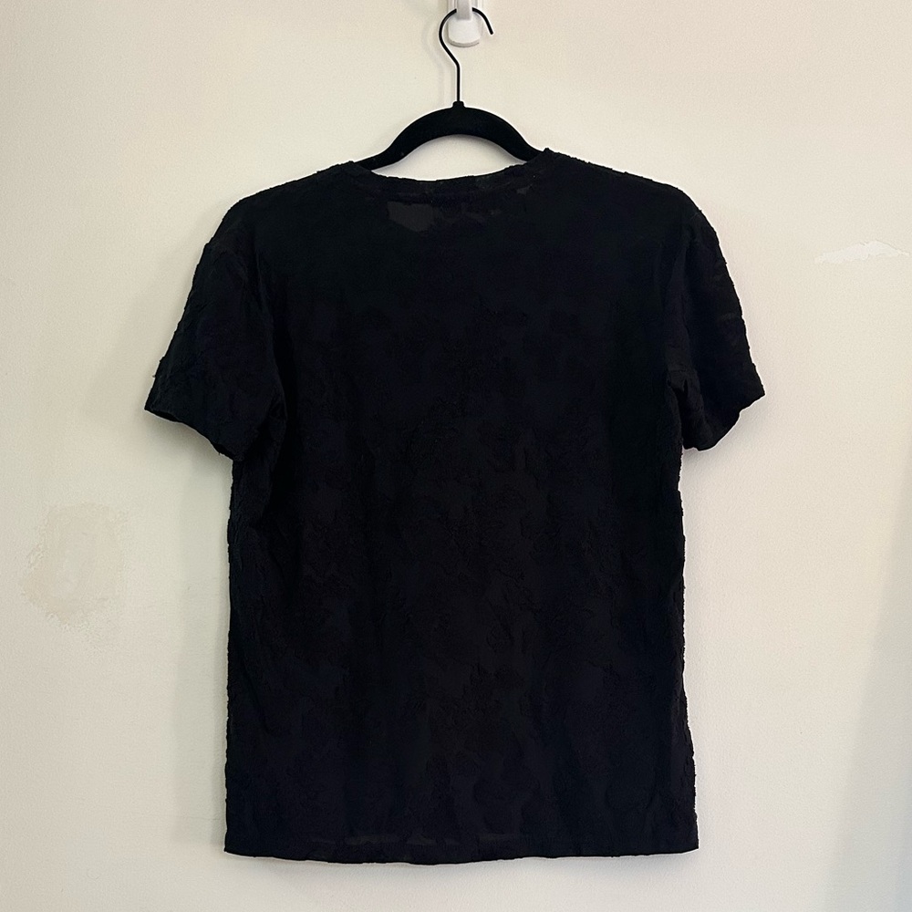 Wilfred Aritzia Tarascon Top Black short sleeve tshirt tee small / s - Picture 2 of 3
